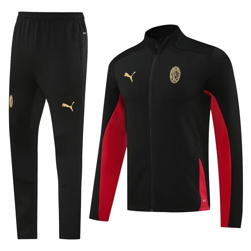 AAA Quality AC Milan 24/25 Tracksuit - Black/Red